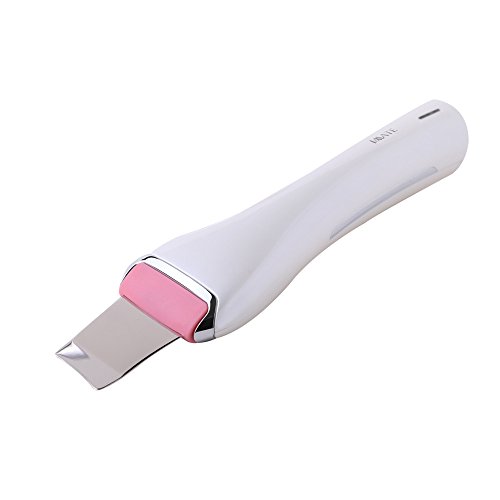 IMATE IM-5801W Skin Ultrasonic Scrubber,Rechargeable Facial Cleansing Spatula, Face Exfoliator Dermabrasion Rejuvenation Dead Skin Remover, Gentle Peeling Dead Skin,Beauty Skin Care Instrument for Men Women Girls
