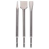 Bosch Home and Garden 2607019457 Bosch 2607019457-Set con 3 cinceles SDS-Plus, Verde, Transparente, Amarillo, Set de 3 Piezas