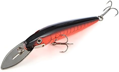 Cabo Braceface Metal Lip Fishing Bait, Black/Red