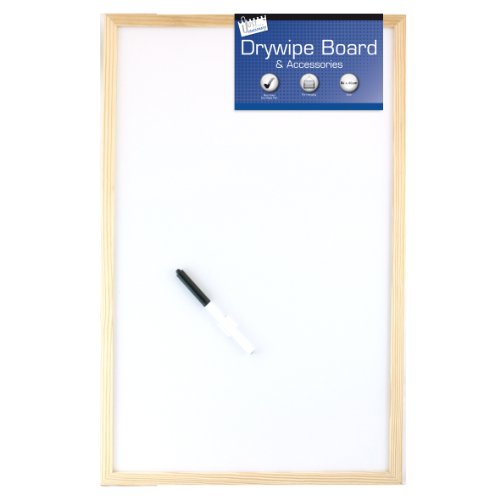 Tallon Just Stationery - Pizarra blanca marco de madera 600 x 400 mm Tallon Just Stationery - Pizarra blanca marco de madera 600 x 400 mm