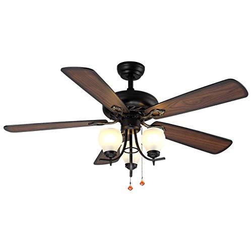 Fan Ceiling Fan Led Light Restaurant Bedroom Color Optional Gold