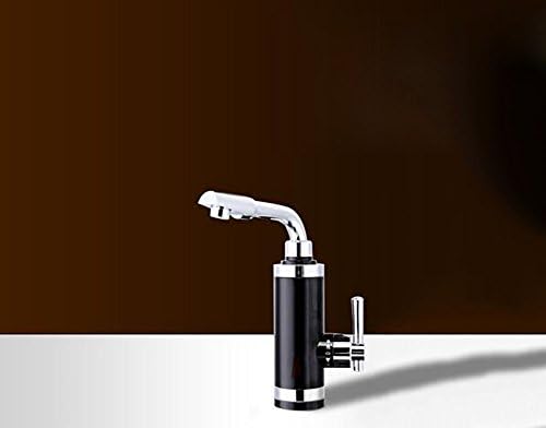 Electric Water Heater 360°Rotation 220V Instant Kitchen under inflow Hot Water Faucet with LED Digital Display,black
