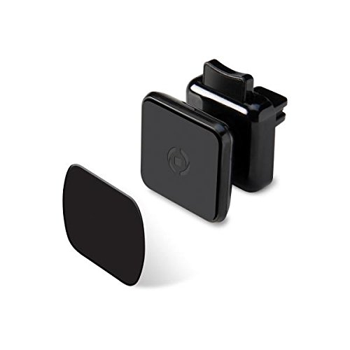 Celly Ghost Plus Supporto da Auto per Smartphone con Fissaggio Magnetico, Nero