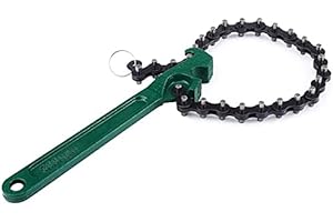 Qiilu Car Chain Type Oil Fuel Filter Wrench Spanner Removal Tool(12 inch)
