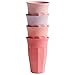 Produktbild Nordal - Latte Macchiato Becher, Kaffeebecher - Bambusfasern - Farbe: Rose/Pink/Coral - 4er Set