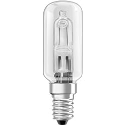 Xavax Ampoule halogène pour hotte aspirante (40W, E14, 490 lm, 2000 h, blanc chaud, forme tube) Transparent