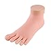 YESURPRISE Practice Fake Foot Model Flexible Movable Soft Silicone Prosthetic Manicure Tool for Nail Art Train