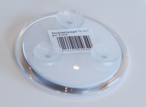 Fantasia Acryl-Spiegel mit Saugnapf und 10-fach Vergrößerung, 1 x 10 cm - 5