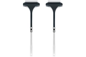 BUZIFU Lot de 2 brosses de nettoyage 2 en 1 pour moustiquaire, brosse de nettoyage de fenêtre, outil professionnel pour nettoyer les fenêtres, avec poignée, sec et humide