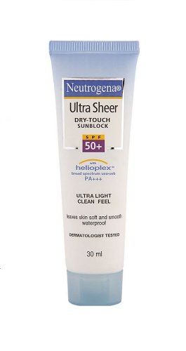 Neutrogena Ultra Sheer Dry Touch Sunblock SPF 50+, 30ml RS.158 (21.00% Off) - Amazon