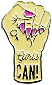 Punky Pins Girls Can Enamel Pin Badge - One Size