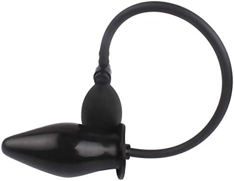 Inflatable Anal Plug with Push Release Button Backyard Pulled Bead Pneumatic Inflating Anal Plug Stimulate massger