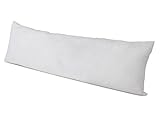 Seitenschläferkissen – erhältlich in 2 verschiedenen Größen und 2 verschiedenen Qualitäten – für entspannenden Schlaf in Seitenlage – Kissenbezug in Reinweiß aus 100% Mikrofaser, 40 x 120 cm ( Füllgewicht: 700 g) - 9
