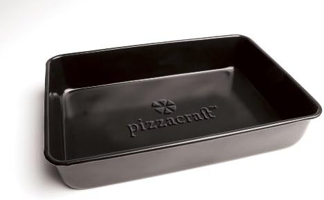 Pizzacraft 13.6 x 9.6-inch Rectangler Porcelain Non-Stick Deep Dish Pan Pan