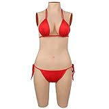 Hochwertige medizinische Silikonproduktion, Gefühl von echte Haut, weiche Brust, super echt.Körper-Design, natürlichere Körperlinien, Seite mit Reißverschluss, kann leicht ausgozogen werden