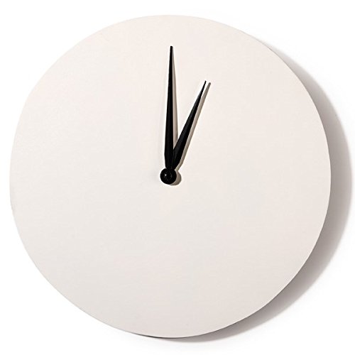 Artemio 30 cm rund Uhr zu dekorieren, weiß