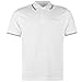 Pierre Cardin Tipped Herren Polo Shirt Kurzarm Tee Top Polohemd Poloshirt Weiss XXXX Large