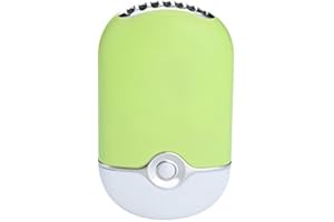 ThreeH Ventilateur portatif de climatiseur Rechargeable d'USB de Mini Ventilateur intégré de Bureau de Batterie de Li-ION portatif F015,Green