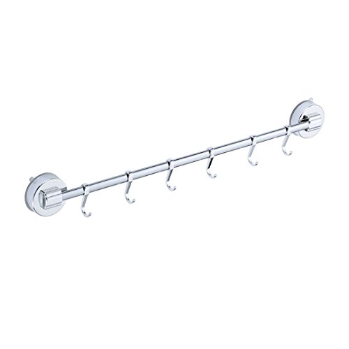 Nibesser Handtuchhalter Handtuchstange mit Saugnapf aus Edelstahl Rostfrei 60 cm