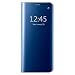 Produktbild LeeACC Galaxy S9 Spiegel Hülle, S9 Spiegel Schutzhülle Flip Handy Case mit Standfunktion Mirror Clear View Flip Case Kunstleder Tasche im Bookstyle Case für Samsung Galaxy S9, Blau