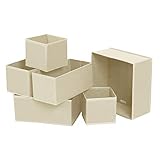 NOCH MEHR MÖGLICHKEITEN: Klein, simpel, aber dennoch vielseitig einsetzbar; durch diese Boxen können Sie Ihr Make-up auf dem Schminktisch ordnen, kleine Souvenirs in der Kommode übersichtlich aufbewahren oder Babykleidung sowie DIY-Zubehör an einem Platz verstauen