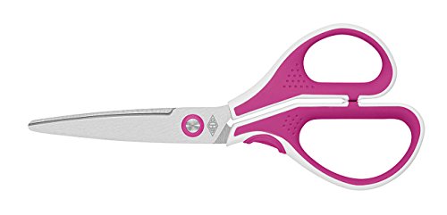 Wedo 9757009 - Cut-it  tijeras de acero fino inox  7 pulgadas  17 5 cm  color rosa fuerte