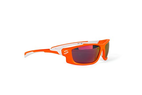 Spiuk Spicy - Gafas de Ciclismo Unisex, Color Naranja Mate/Blanco