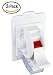 Produktbild Cal Easy Türstopper selbstklebend -Innovativer Türstopper Boden 3er Set in weiß und braun - Exklusiver Door Stopper mit enormer Kraft auf dem Boden- zur Montage an der Tür (weiß)