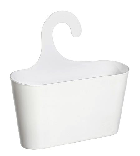 ToullGo Shop D&S Vertriebs GmbH Panier de Douche avec Crochets Blanc