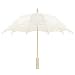 Produktbild Sweetme Sonnenschirm Spitze Brautschirm Damen Regenschirm Hochzeit Gesticktes Cotton Vintage Sonnenschirm Hochzeit (Beige)