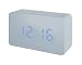 Produktbild BRESSER MyTime W Farb-LED Holz-Optik Funkwecker silber mit blauer LED