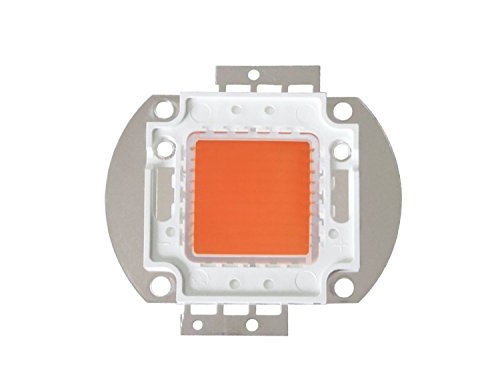 Tesfish 100W Full Spectrum crece luces Chips, Amplio 380nm-840nm para el bricolaje crece la luz, planta de interior Veg y Bloom (100W espectro completo)