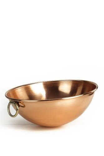 ‚CopperGarden®‘ Rührschüssel aus Kupfer – 24 cm Durchmesser – spezielle Kupferschüssel zum Rühren - 6