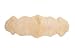 Produktbild Riesen Lammfell-Fellteppich 180 x 60cm l Lammfell doppelt l Creme Sand l Großer Schaffellteppich XXL Lammfell Teppich Kaminvorleger Wohnzimmerteppich