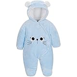 Knopfverschluss vorne --- Praktisch positioniert für einfaches Abnehmen.Einfach zu verwendende Druckknöpfe an der Windel, Super warm, um das Baby im kalten Winter zu schützen.
