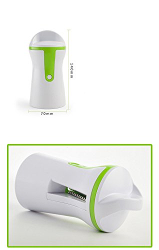 KEYNIS Spiralschneider Hand für Gemüsespaghetti kartoffel,Zucchini Spargelschäler,Gurkenschneider, Gurkenschäler,Möhrenreibe Möhrenschäler, Gemüsehobel (grün) - 2