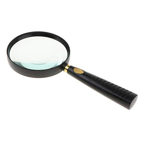 B Blesiya Magnifying 5X Handheld 90mm Magnifier Jewelry Repair Archaeology Tool Newspaper Reading Kids Educational Toy