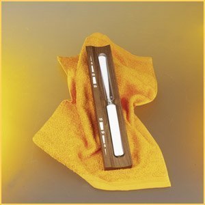 Sanduhr 15 Minuten aus dunklem Thermoholz