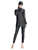 ❀ Estos trajes de baño de completo cubrir no solo son aptos para mujeres islámicas musulmanas, sino también para otras mujeres que aman el estilo modesto de ropa de baño o que necesitan una cobertura total para escapar de la luz solar. Adecuado para surf, buceo, playa, piscina, deportes y vacaciones, etc. También un regalo perfecto para usted, amigos o familiares.
