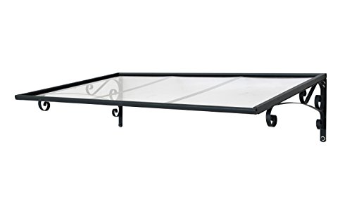 Palram Venus ™ 1350 Sonnensegel transparent – langlebig Tür Vordach,