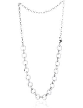 Esprit Jewels Damen-Halskette ohne Anhänger marin coral Edelstahl ESNL12383B850