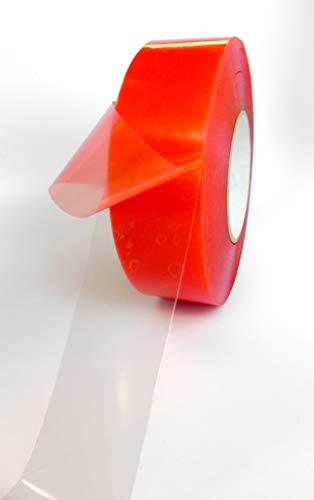 Preisvergleich Produktbild Klebeband für Handys, 33 m, hitzebeständig, Acryl, doppelseitig, transparent, Ersatzband für Handy-Reparatur, 6,35 cm x 60 m, 1 Rolle