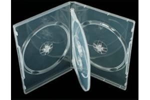 Vision Media - 4 Way Clear DVD/CD/BLU RAY Case - (10) pcs - 14mm Spine by Vision Media