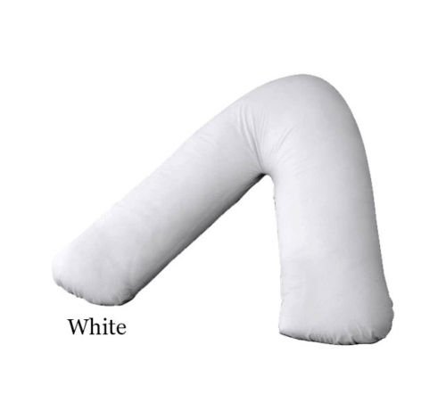 Adamlinens 68 pick V Pillowcase for V Shaped Pillows White V Pillow Case Cover Only