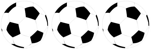 3 x Mini Fahrradaufkleber Fussball Fan Sticker Aufkleber fürs Motorrad Fahrrad Auto outdoor wasserfest