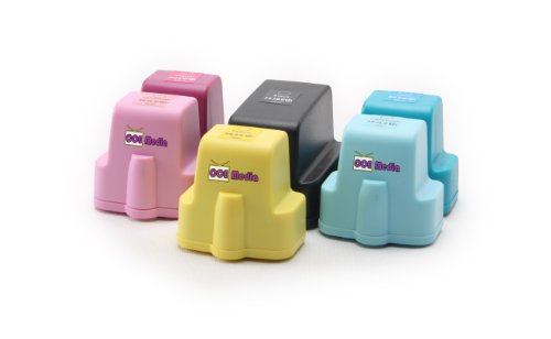 6er Set XL Tintenpatronen kompatibel zu HP 363 | 1x 43 ml Schwarze & 1x je Farbe 18ml | für Drucker der HP Photosmart Serie