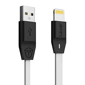 Tukzer Lightning Cable 8 Pin - Apple MFi Certified - 2.4Amp Fast Charge (White- 3.2 feet)