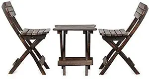 Uncommon Collection Beautiful Wooden Two Chair and one Table Set (Its Only for Baby) (12 Inch)