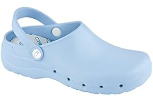 Feliz Caminar - Zoccoli Sanitari Unisex Adulto 36 EU Bianca Impermeabili Antibatterici EVA 4 cm Tacco Chiuso