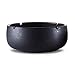 Produktbild GFF Chinesische Retro couchtisch Restaurant büro Winddicht aschenbecher Keramik schwarz braun Haushalt 17x7 cm, 21x8,5 cm (Farbe: schwarz, größe: 21x8,5 cm)